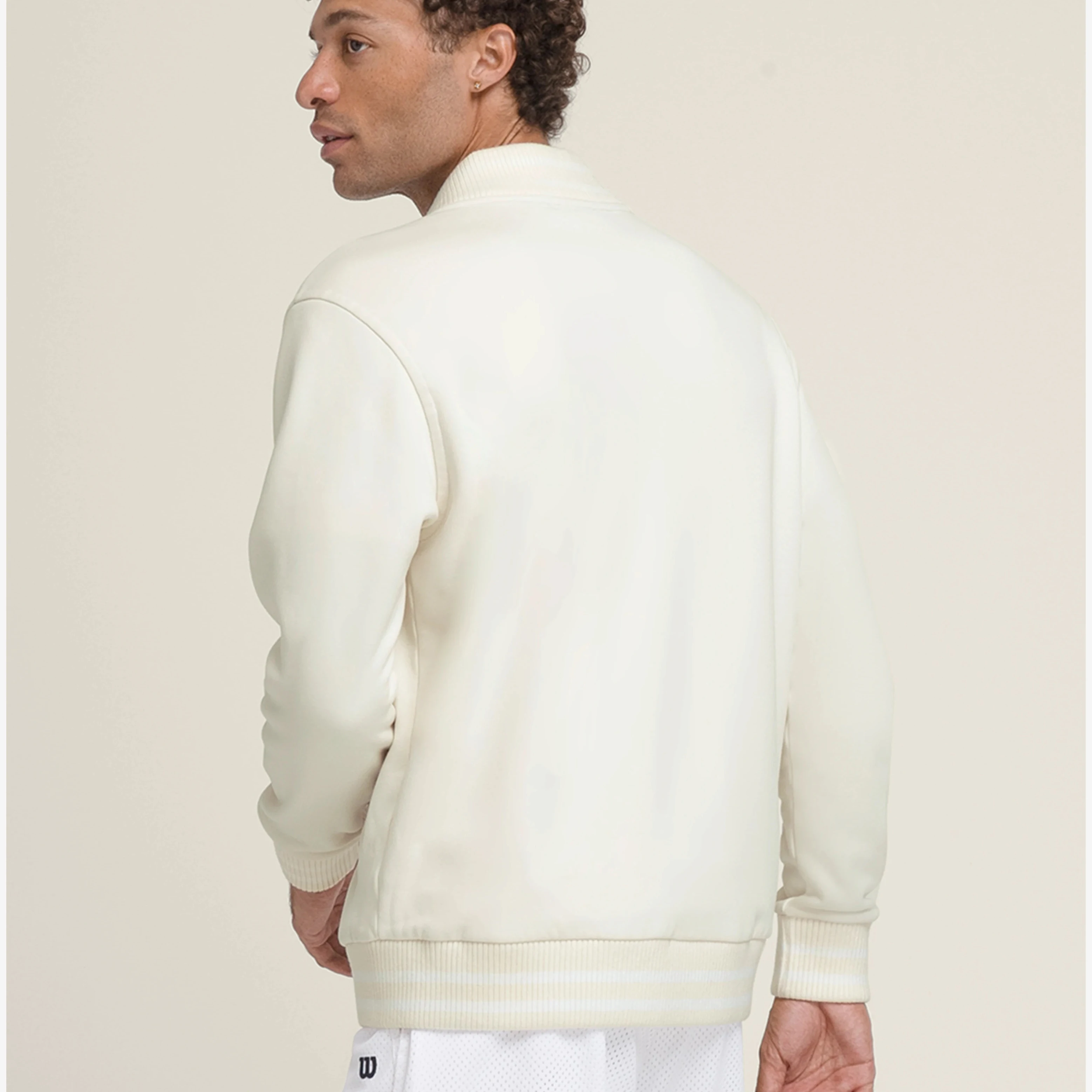 Faux leather Plus size Stone wash Basebball Oversized Genuine leather Side pockets Wholesale Puffy Sequin Bomber Jacket