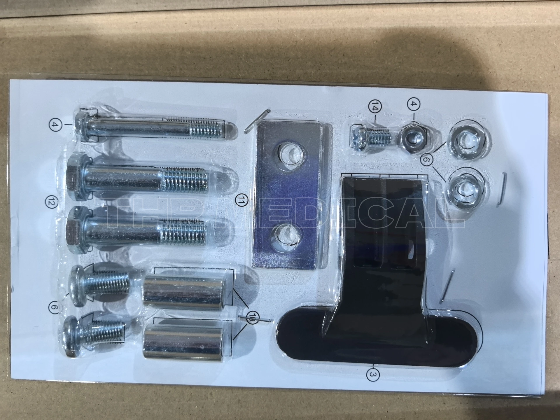 THR-YU610 Hospital Furniture Cheap Adjustable Overbed Table Medical Laptop Table Price