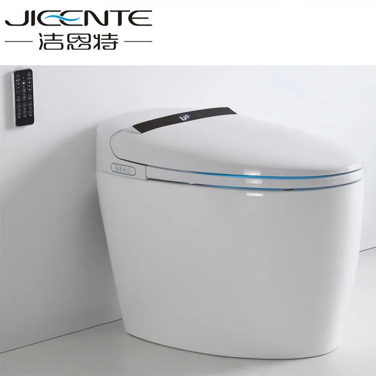 2020 Fashion Luxury Automatic Open and Flush Smart Bidet Egg Shaped Toilet