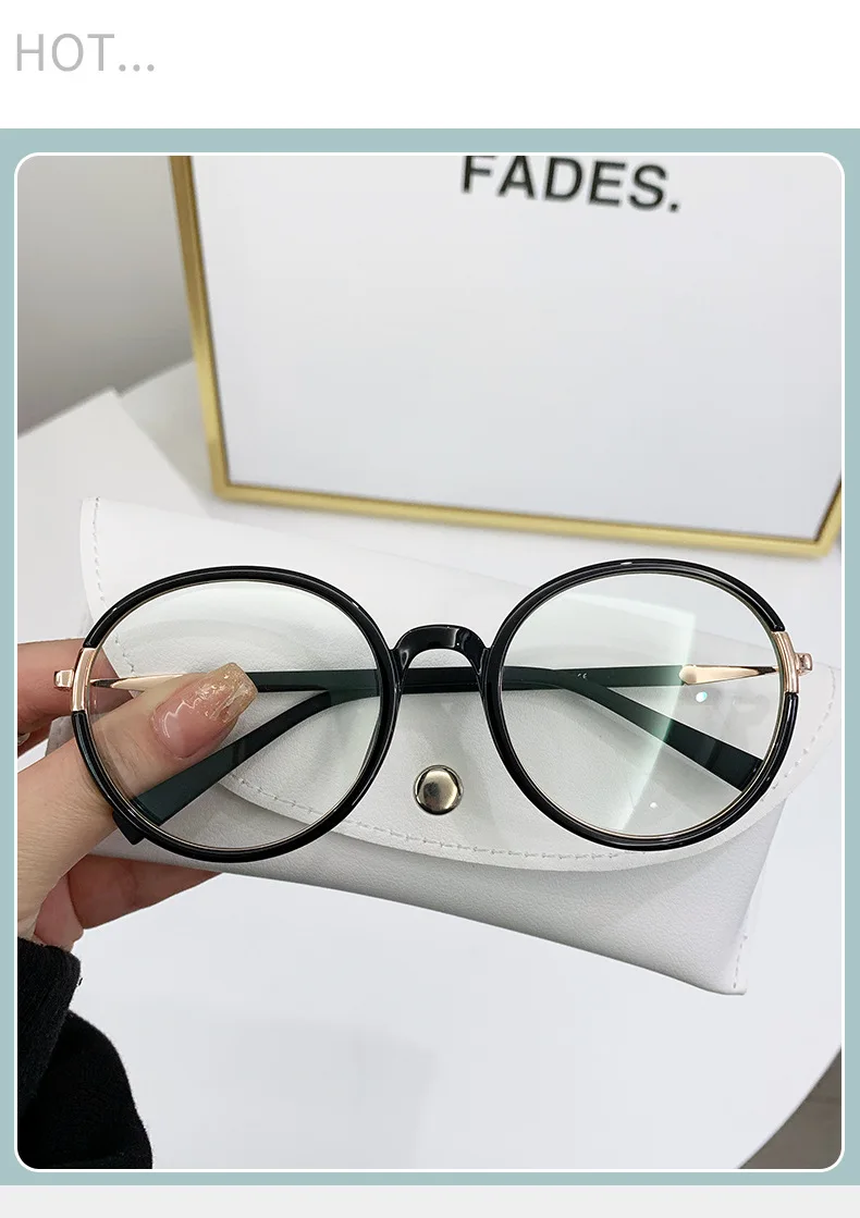 2023 High Quality Vintage style TR90 frame optical Glasses Round frame eyeglasses Wholesale eyeglasses frame women.