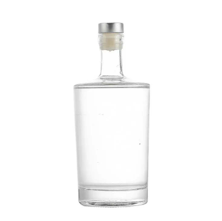 100ml 500ml 750ml Glass Empty Bottle Vodka Whisky Bottle Glass With Cover