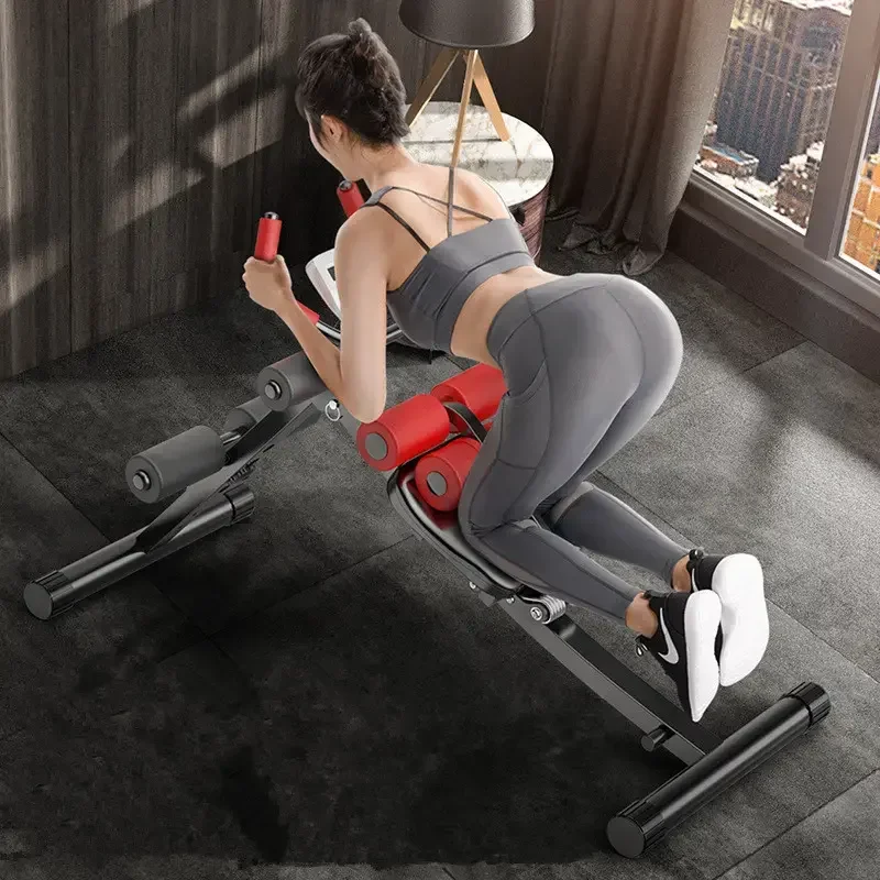Abdominal Training Equipment Thin Waist Machine Foldable Sit Up Bench Body Workout Machine Weight Ab Fitness Trainer Ben