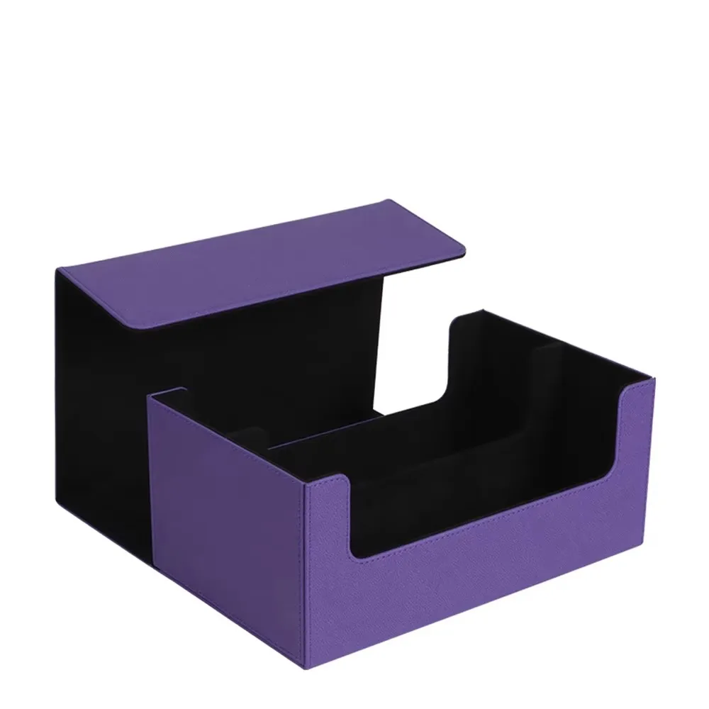 HONG HUAN  For Large capacity P.s.a Leather velvet Custom Collector Gift Storage Box Graded Psa Graded Rating card brick box