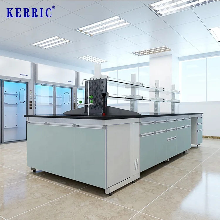 Laboratory Furniture Lab Bench with Mobile Cabinets University Lab Equipments High Quality Modern Customizable School Furniture