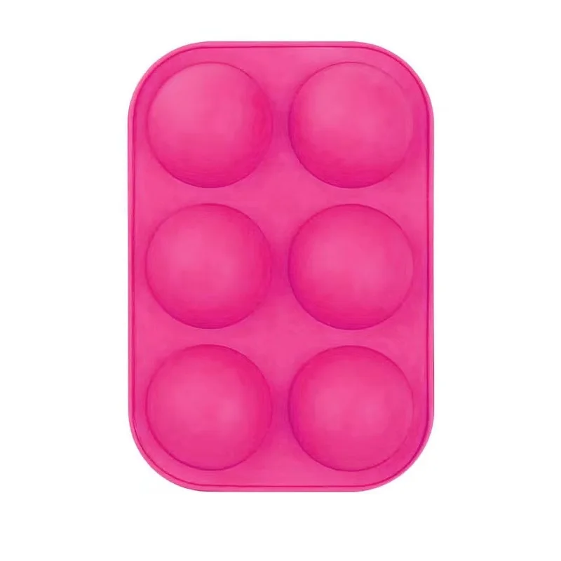 Multi purpose 6 flower silicone mold soap jelly pudding ice cream ice cream rice ball cake baking mold