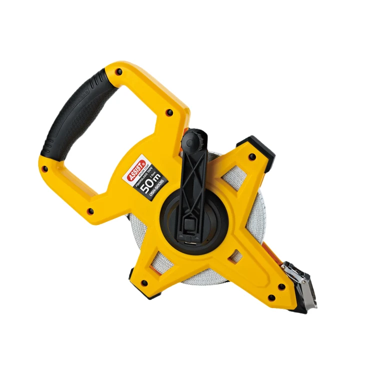 Hot Sale 50m ABS Holder Rubber Fiberglass Measuring Tape