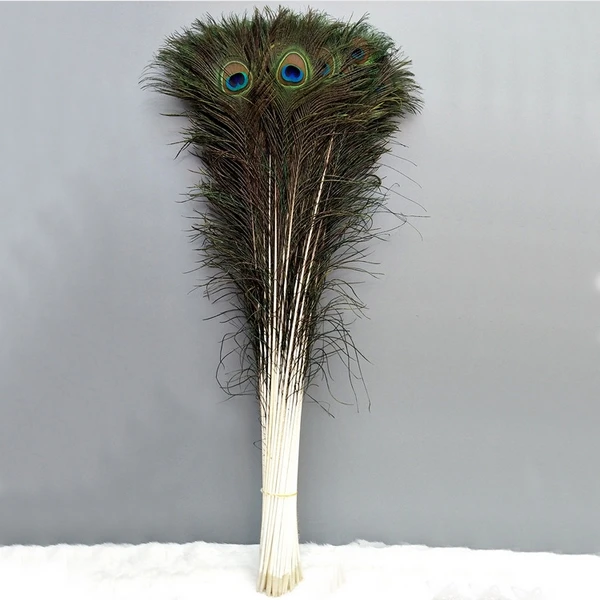 Хорошее качество натуральное большое перо павлина украшение для вечеринки красивое