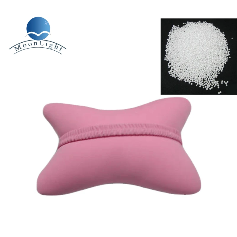 Hot Sale Moonlight Bone Shape Customized Car Headrest Microbead Soft Stuffed Pillow