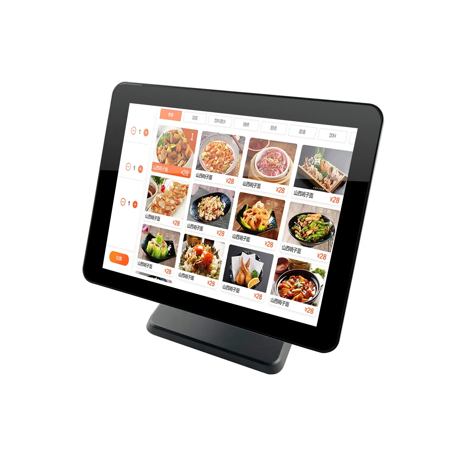 Capacitance touch True Flat 15 inch touch screen monitor with vag hd mi port