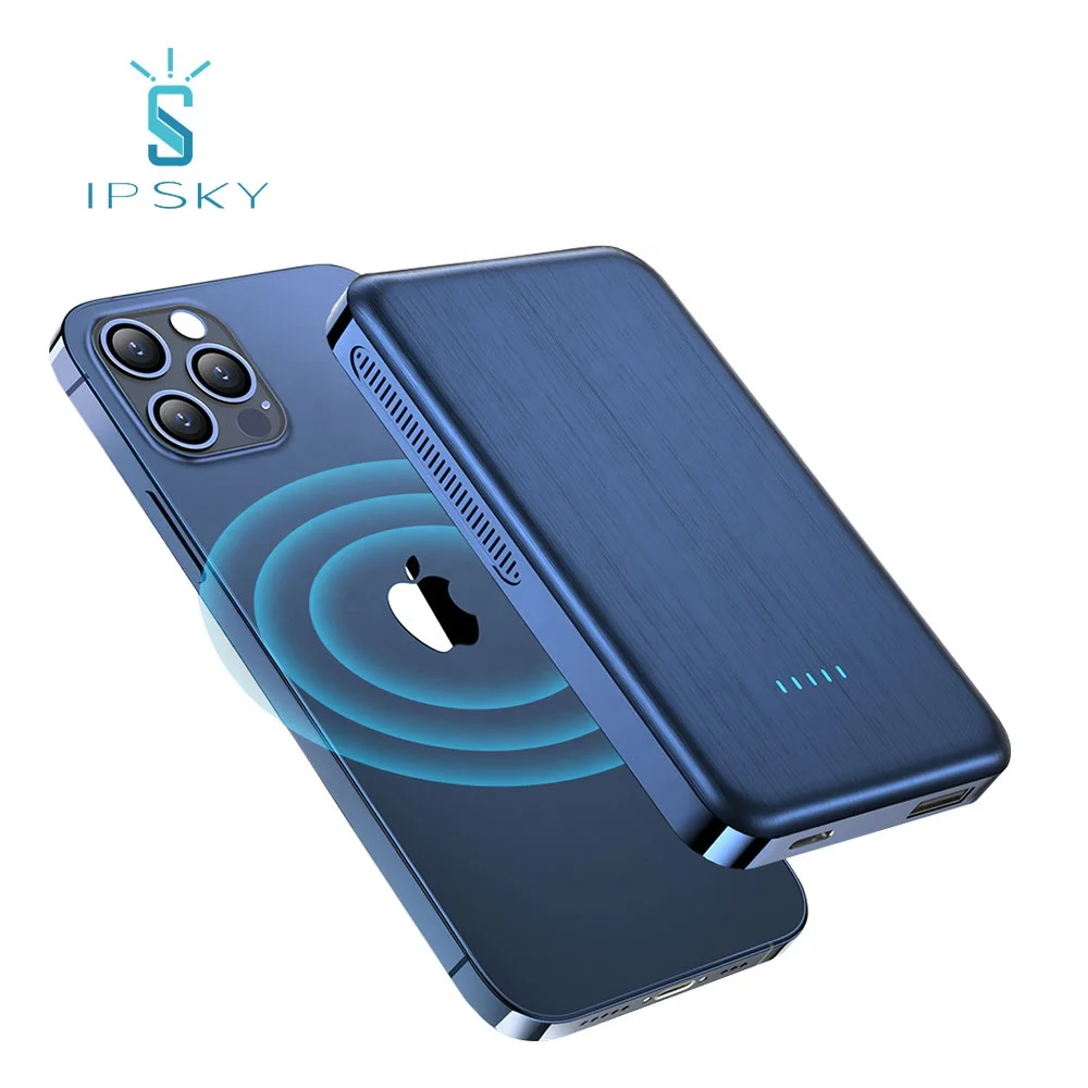  IPSKY новейший costomized 10000 мАч 20 Вт PD 15 Быстрая зарядка Беспроводной магнитный внешний аккумулятор портативное зарядное
