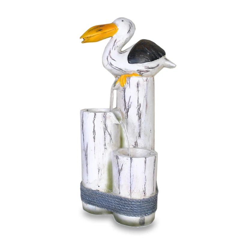 peacock animal statue waterfalls home decor tabletop indoor water fountain for sale