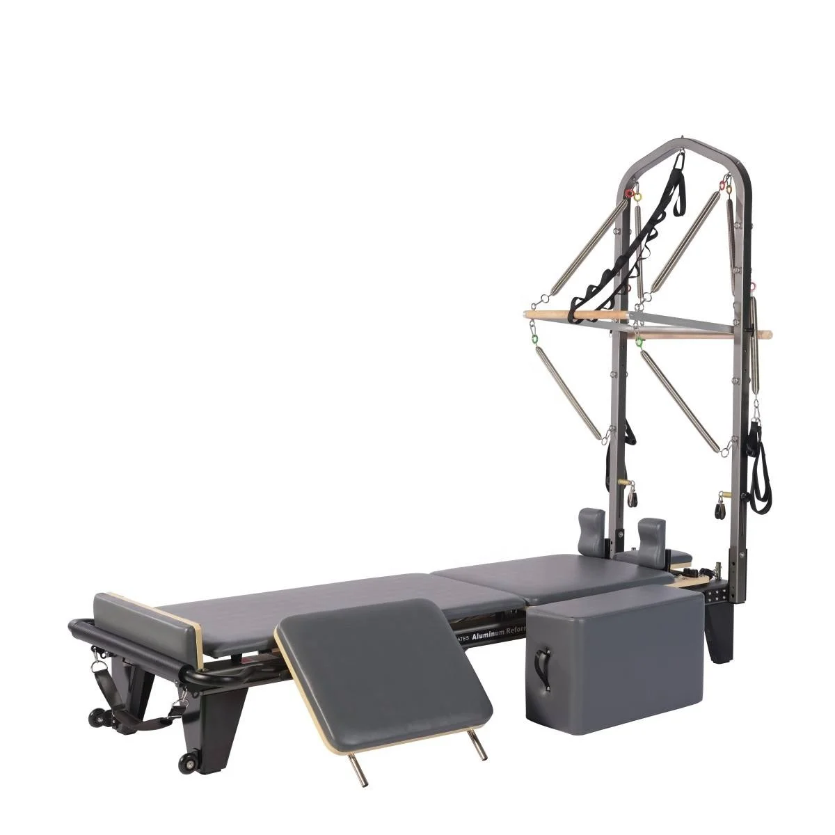 Aluminum Reformer Pilates Bed Aluminum Alloy Full Track Semi-elevated Aluminum Pilates Reformer With Tower Pilates Machine