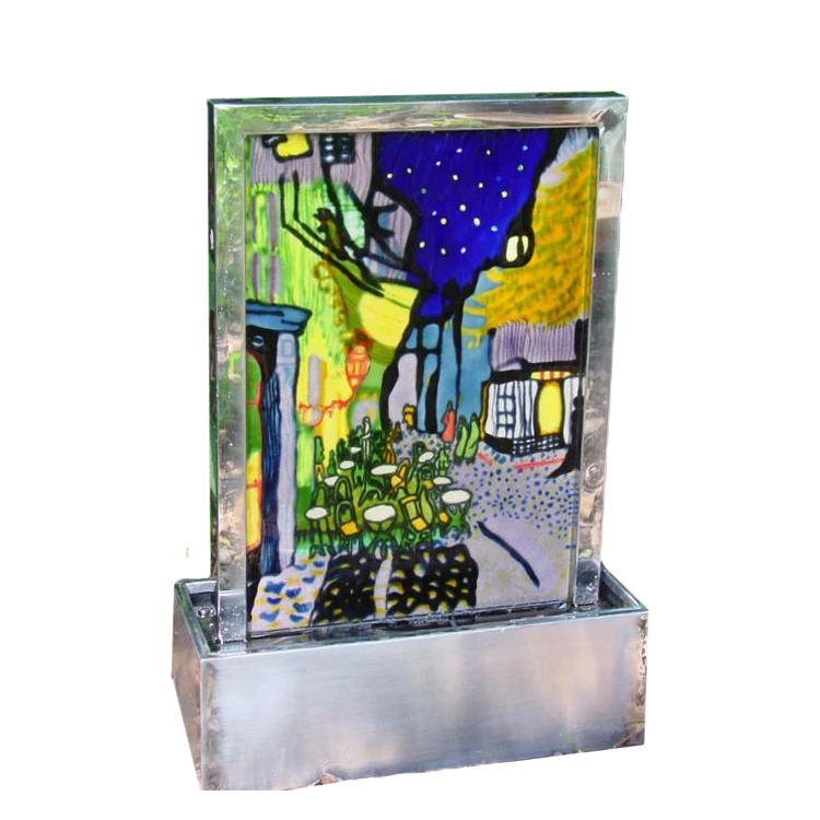 Flower Pot Wholesaler Chinese Style Vertical Waterfall Fountain Interior Decoration Waterscape Indoor Fountain