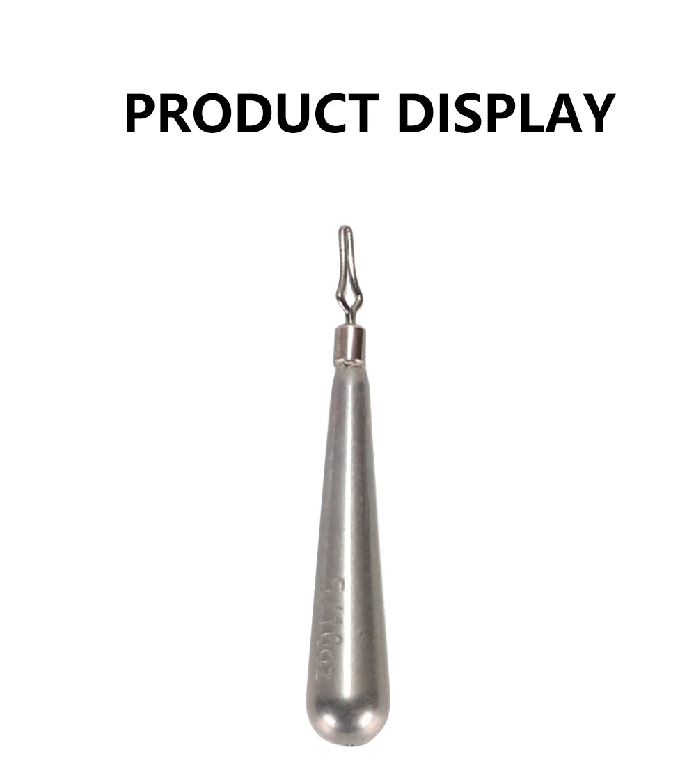 KALIOU Natural Tungsten Flipping Weights Water Drop Shape Fishing Sinkers