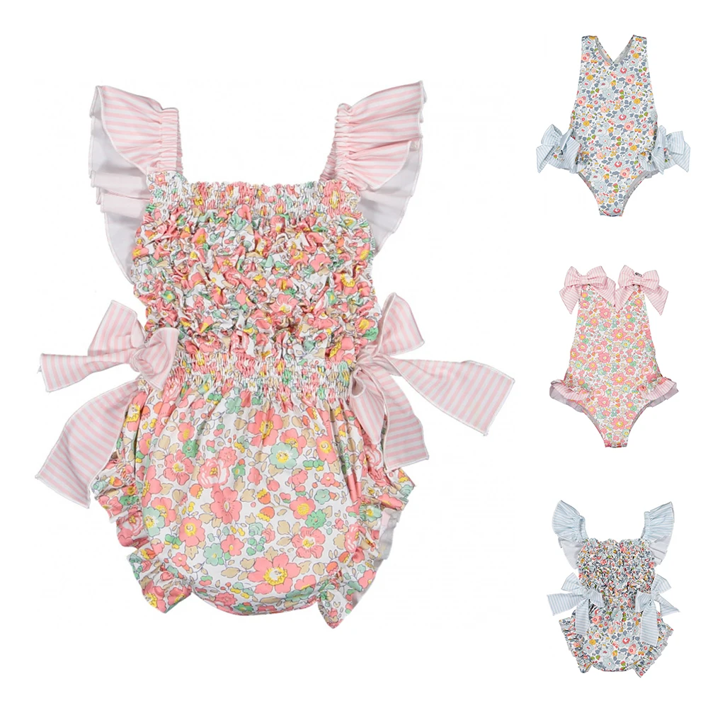 Fast Shipping New Baby Kid Girls Swimwear Summer Ruffles One Piece Bikini Swimsuit Beach Bathing Suit Baby Girl Swimwear