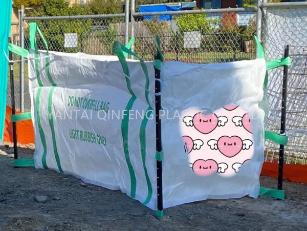 big bag recycling garbage cement construction and demolition dumpster bulk bag super sack 1500kg packing for yard waste