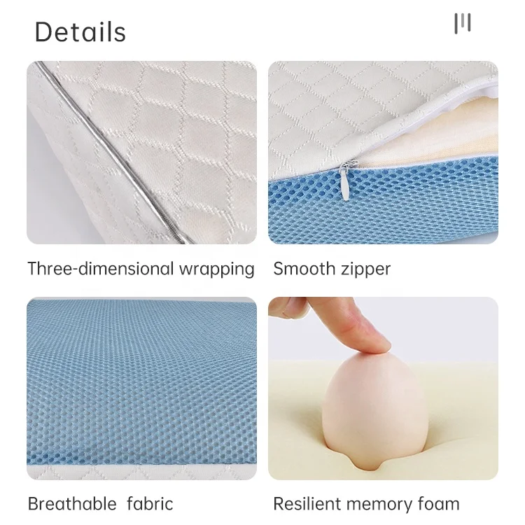 Комфортного сна чистого полиуретана шейки матки терапевтический контура Подушка Шейная подушка из пены с эффектом памяти