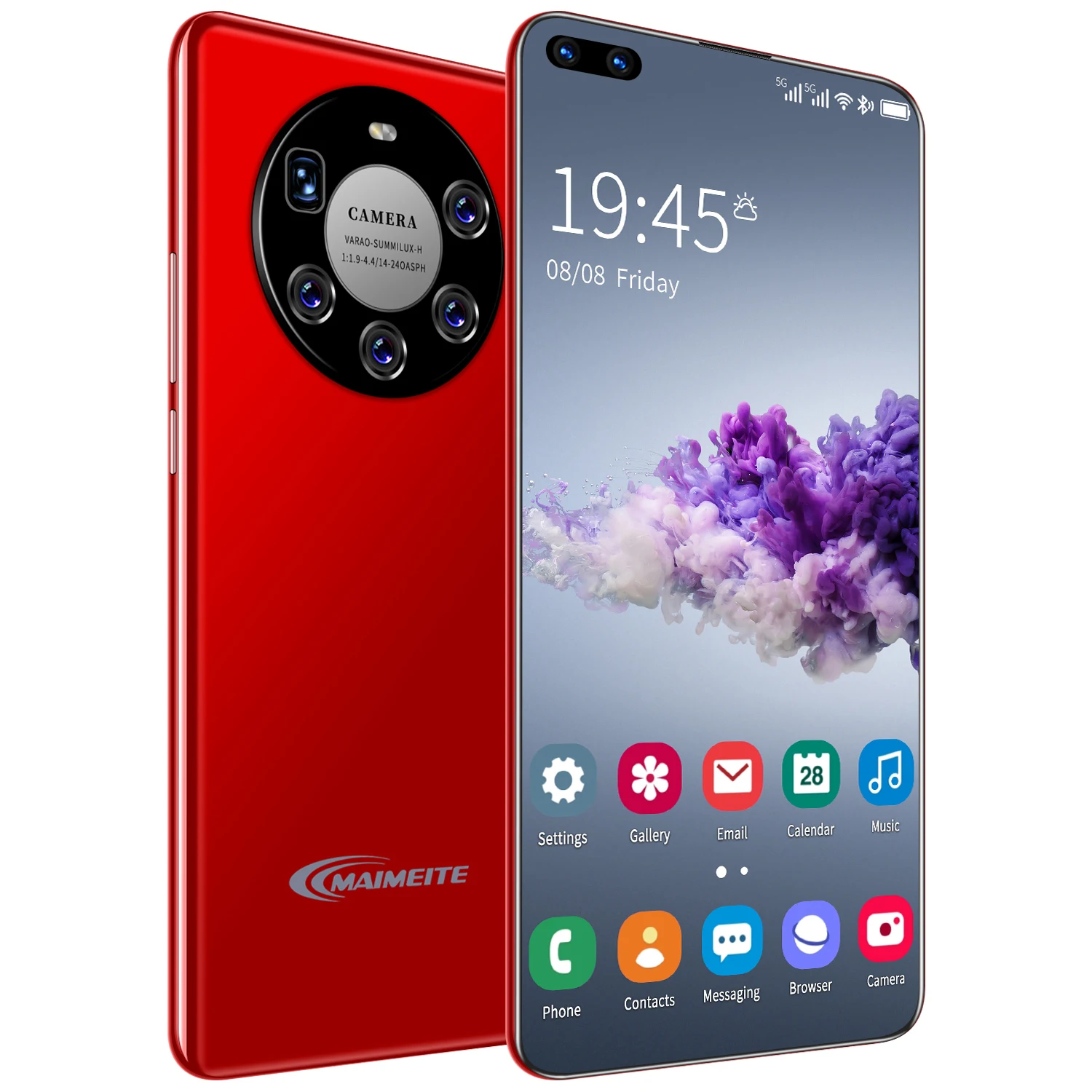 Смартфон Mate46 pro RAM8GB + ROM256GB с аккумулятором 5600 мАч, HD камера 21 Мп + 32 МП, HD камера, телефон с емкостным экраном Arc edge