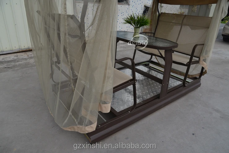 Four Seats Garden Swing Outdoor Furniture Factory Price