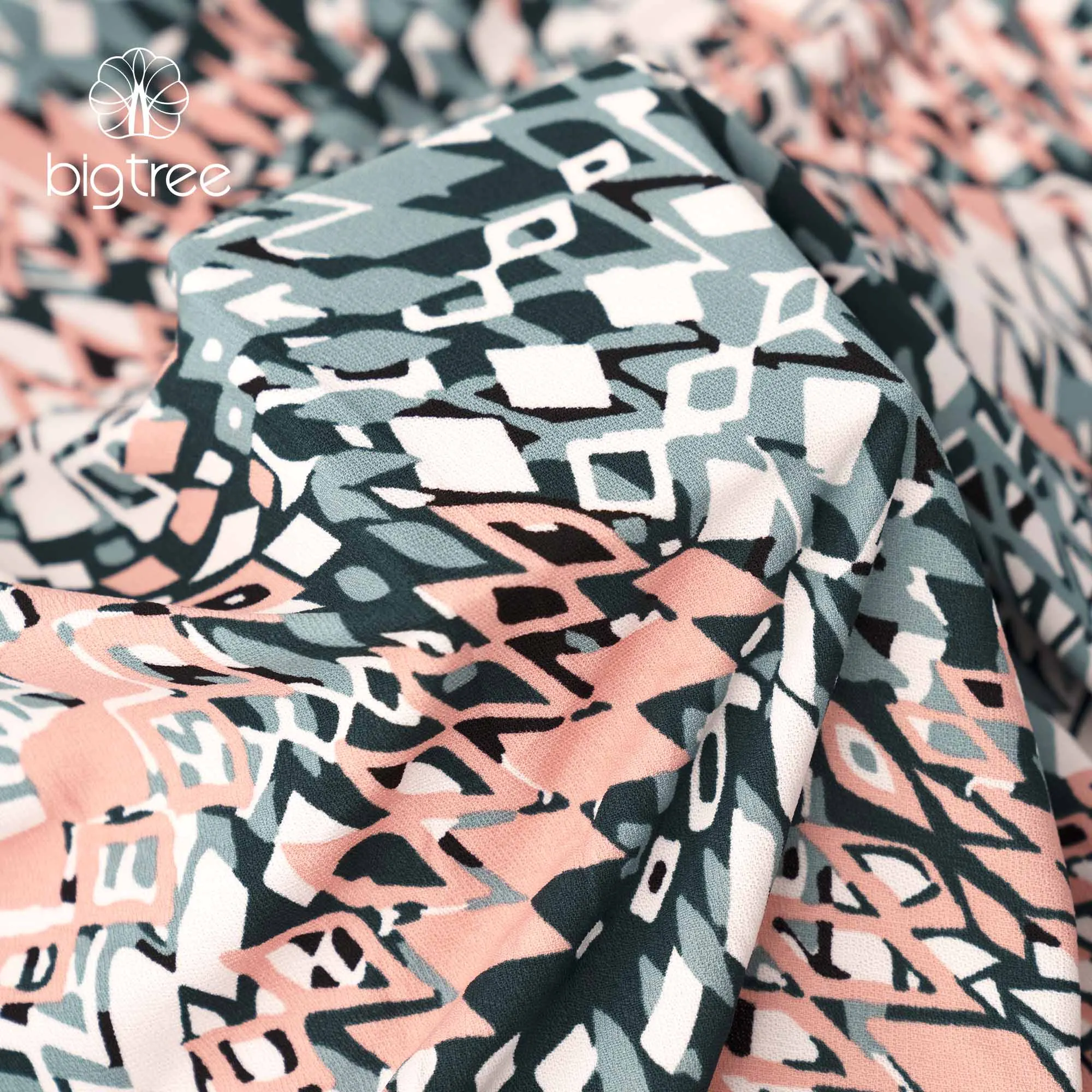 Wholesale  printed knitted blouse skirt  96% polyester 4%Spandex fabric