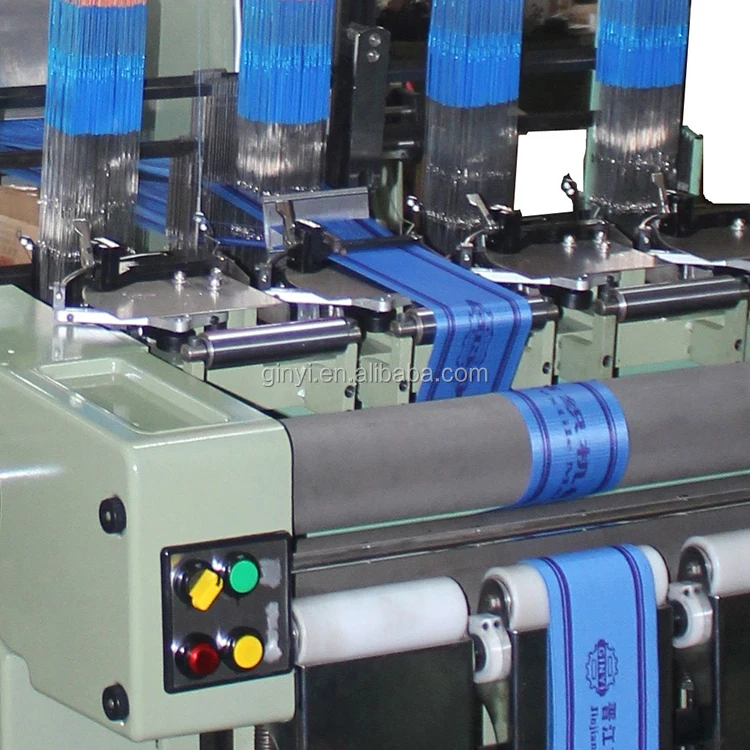GINYI Factory High Speed Webbing Knitting Needle Loom Custom Logo Webbing Woven Computerized Jacquard Needle Loom Machine