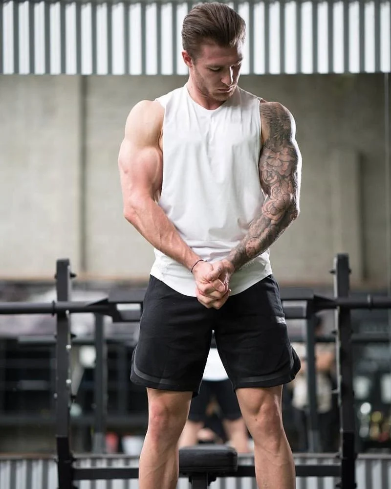 High Quality Outdoor Sports Running Sleeveless Shirt Fitness Sport Gym Custom Tank Top Men