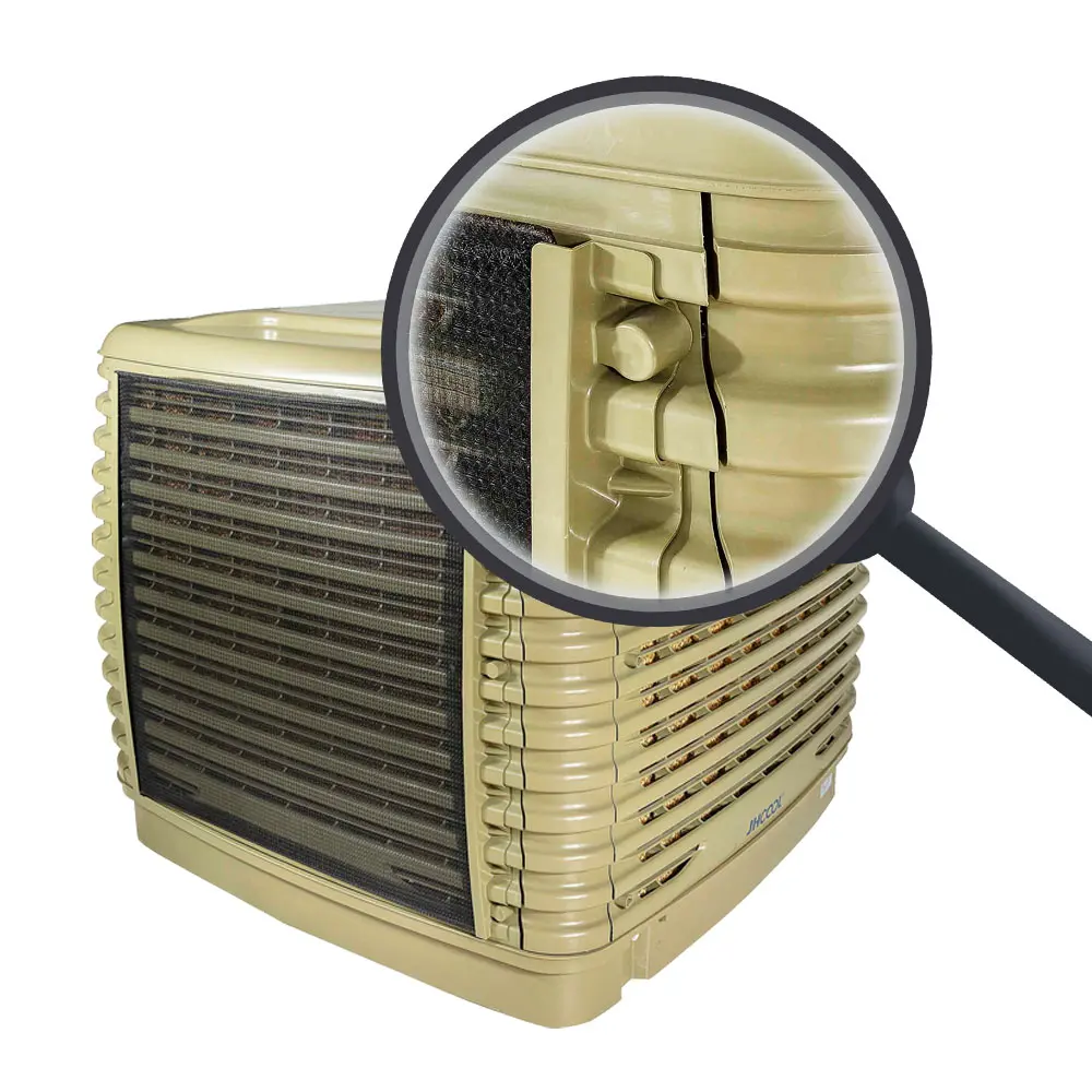 2 speed Down discharge 380V 30000 airflow industrial evaporative air cooler water cooled air conditioner