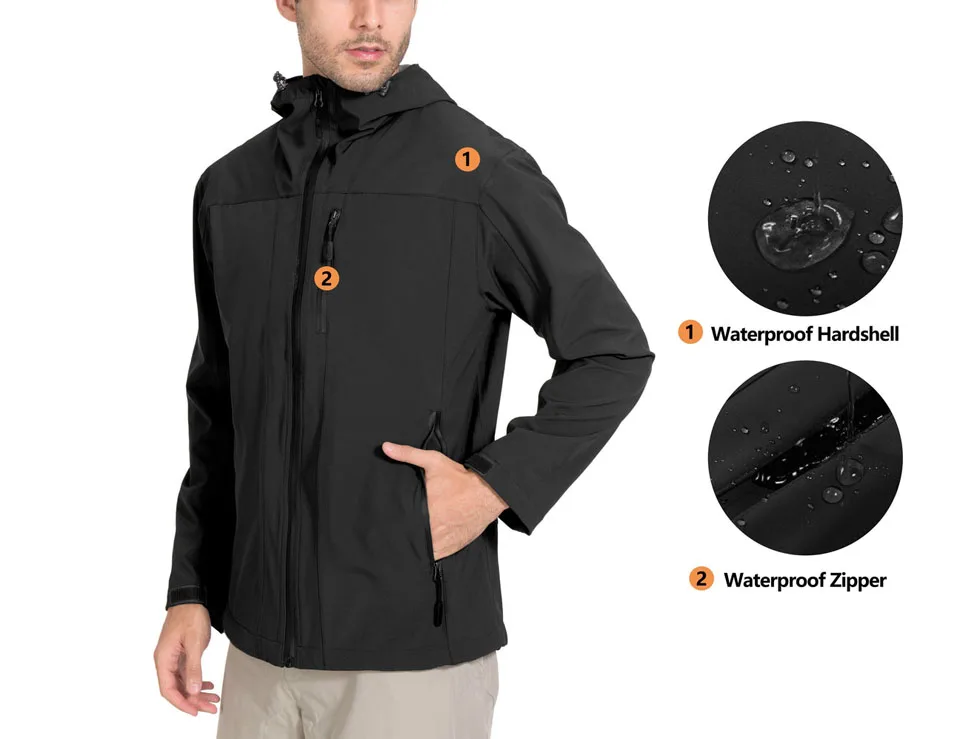 water resistant clothing manufacturers custom  men softshell jacket  Breathable Custom Logo for Waterproof winter jacket men