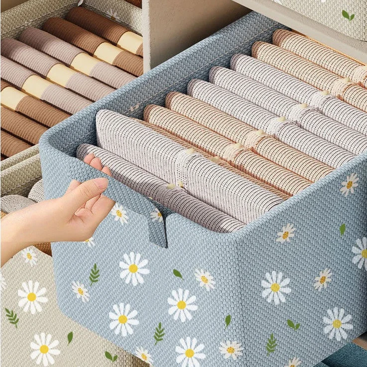 Household Hot Sale Clothes Organizer Closet Storage Washable Wardrobe Drawer Organizer For Clothes Jeans Underwear Storage Box