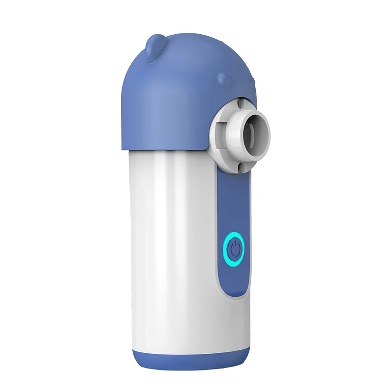 Fitconn Cheap Price Rechargeable Home Travel Use Mini Medical Grade Ultrasonic Mesh Nebulizer with Automatic Cleaning