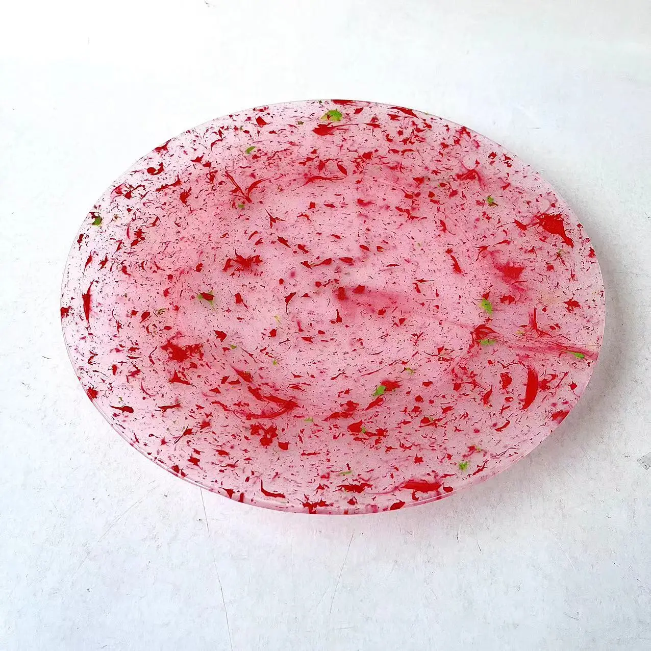 Sunup Colorful Elegant Plastic Plates Disposable Party Dessert Plates