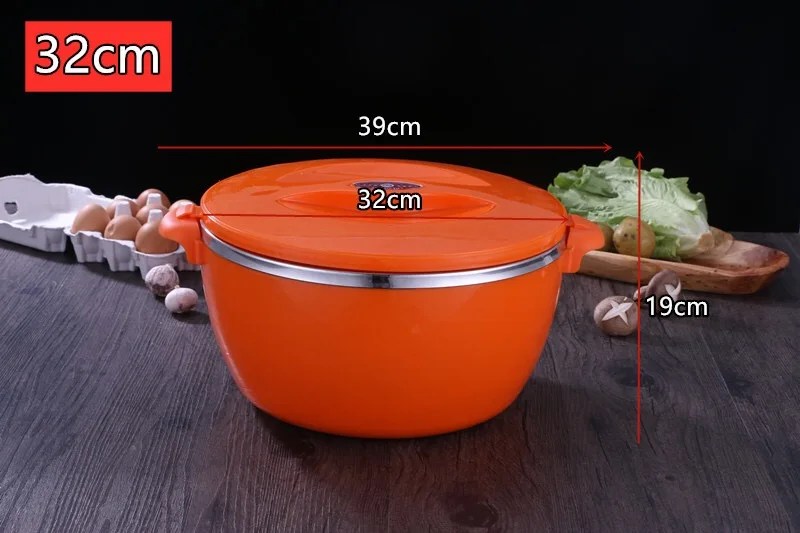 3 шт., набор разноцветных кастрюль из нержавеющей стали с пластиковой ручкой и крышкой