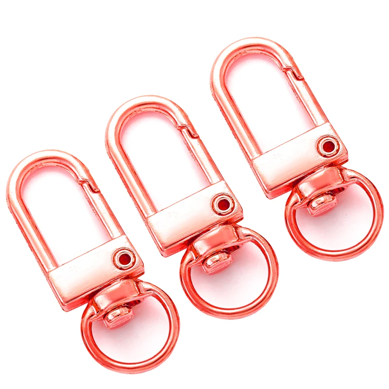 7 color Mixed Alloy Chain buckle Keychain accessories DIY Jewelry Accessories Multifunction Jewelry Making Findings 34*12mm V129