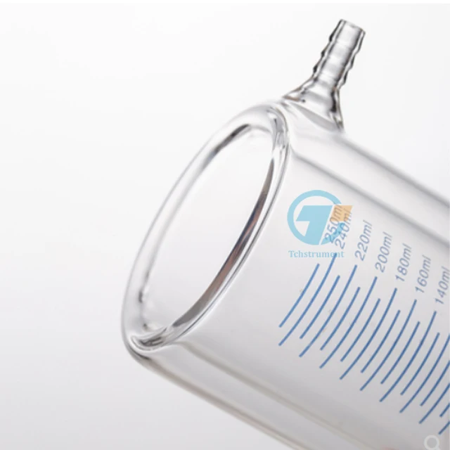 Лабораторный стеклянный стакан с двойным покрытием, 50-2000 мл