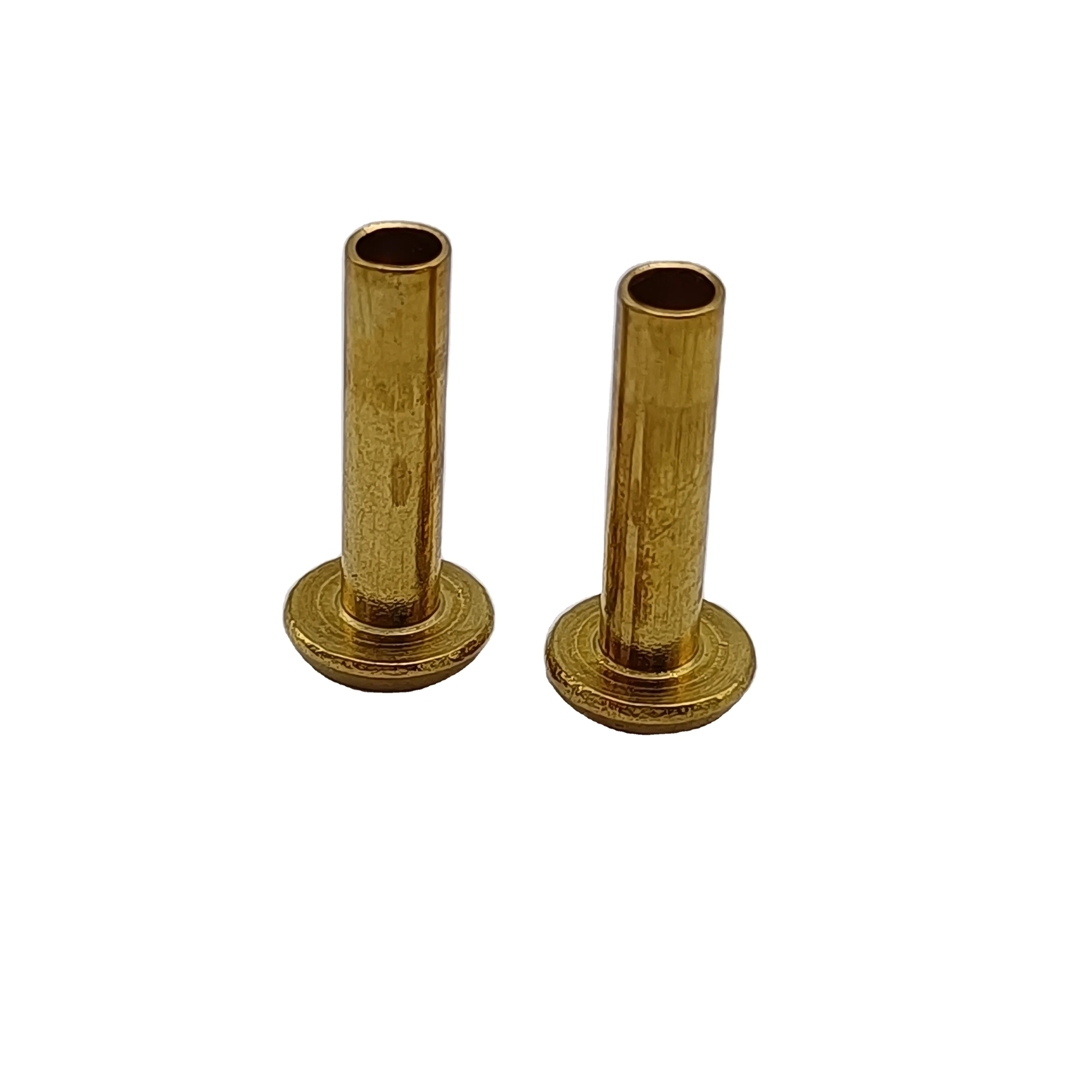 Wholesale Flat head Semi-Tubular Rivets Brass/Copper Tubular Rivets