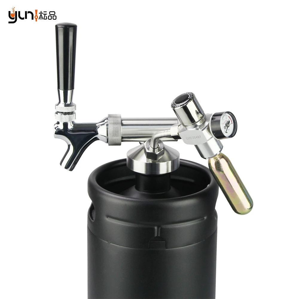  128oz Metal Vacuum Insulation Beer Keg Dispenser Pressurized