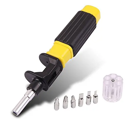 6 In 1 Multi-Bit Screwdriver Precision Tool Kit | All In One Phillips Flat