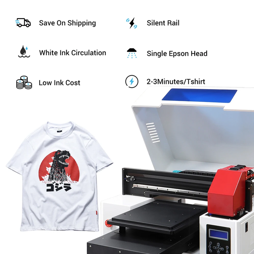 Shenzhen Refinecolor Tee Shirt A3 Color Laser  Logo With CMYK Inks Flatbad Machinery Printers Price