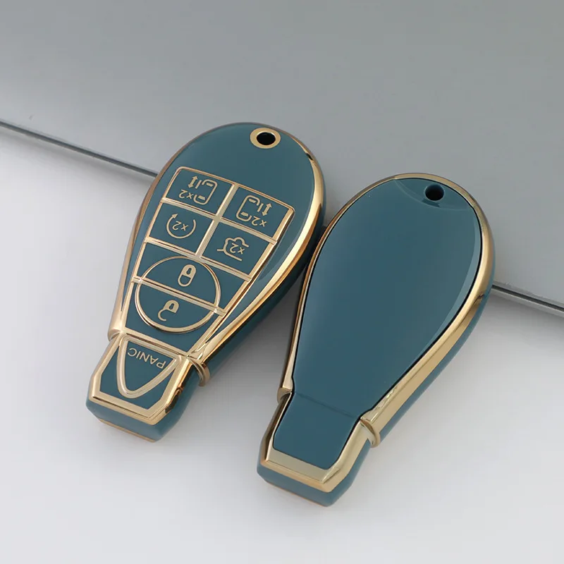 TPU Car Key Cover for Jeep Commander Grand Cherokee Chrysler 300 Dodge Challenger Charger Magnum Journey Ram Remote Fob Case