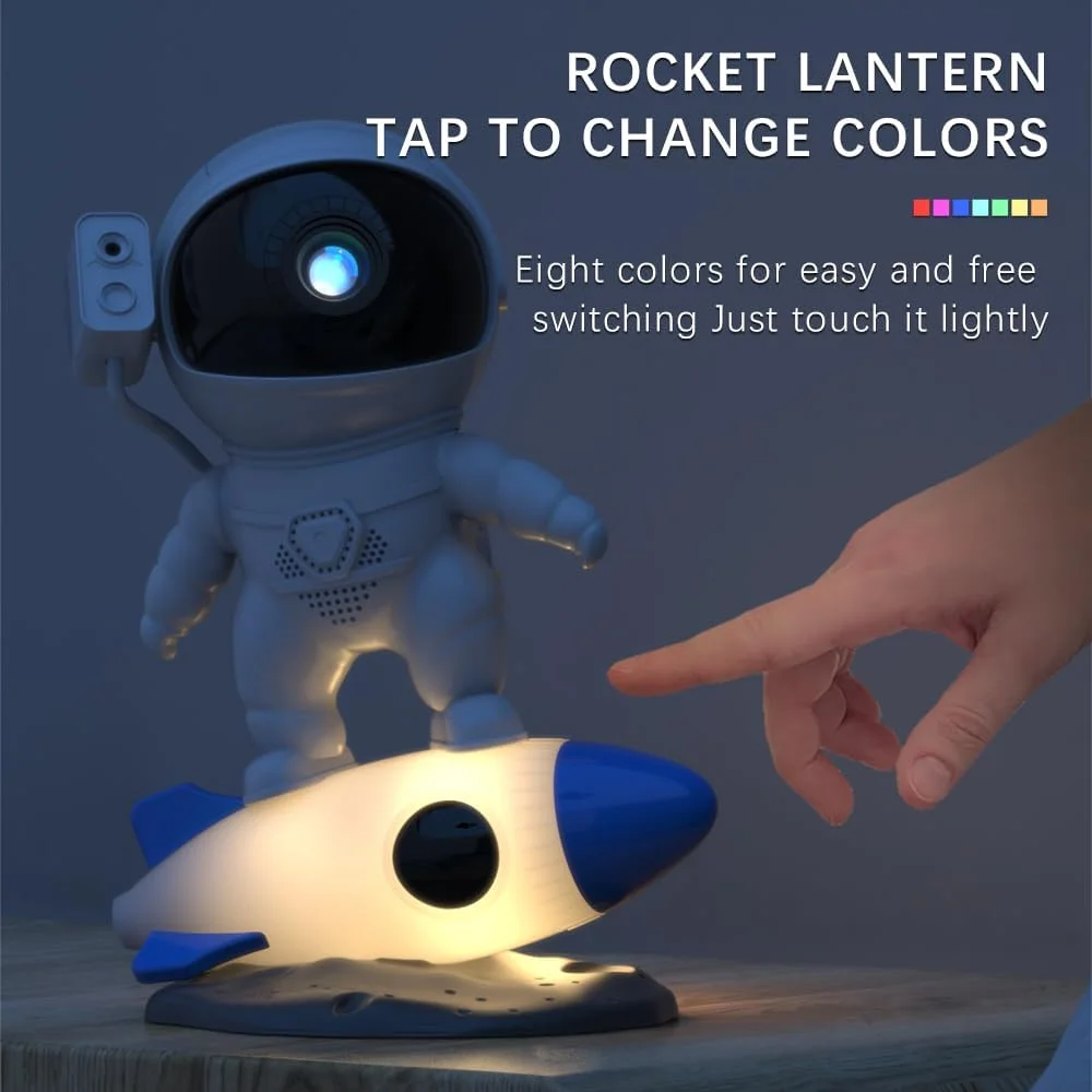 Star Projector Galaxy Night Light Rocket Astronaut 12 Sheets of Film to The Starry Sky Extreme Gift for Kids Adults