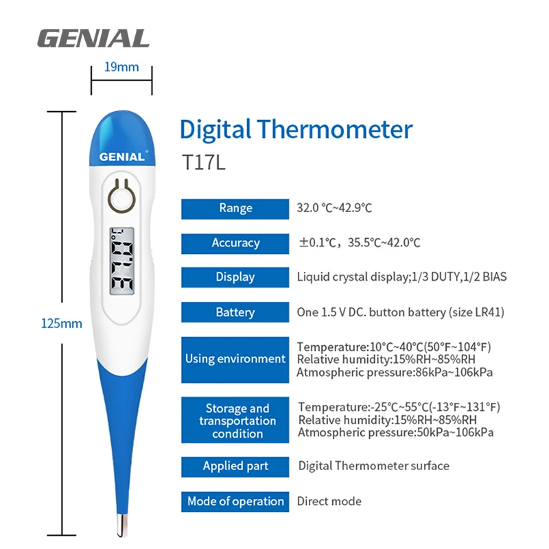 Fever Household Thermometer Digital Body Thermometer Oral Armpit