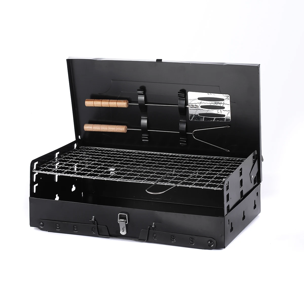 Camping Outdoor BBQ Tool Set Portable Stainless Steel Barbecue Grill