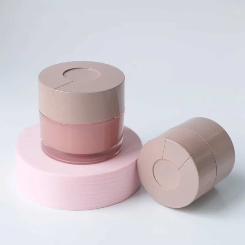 2022 New design 30g 50g luxury acrylic cream jar with spoon for cream