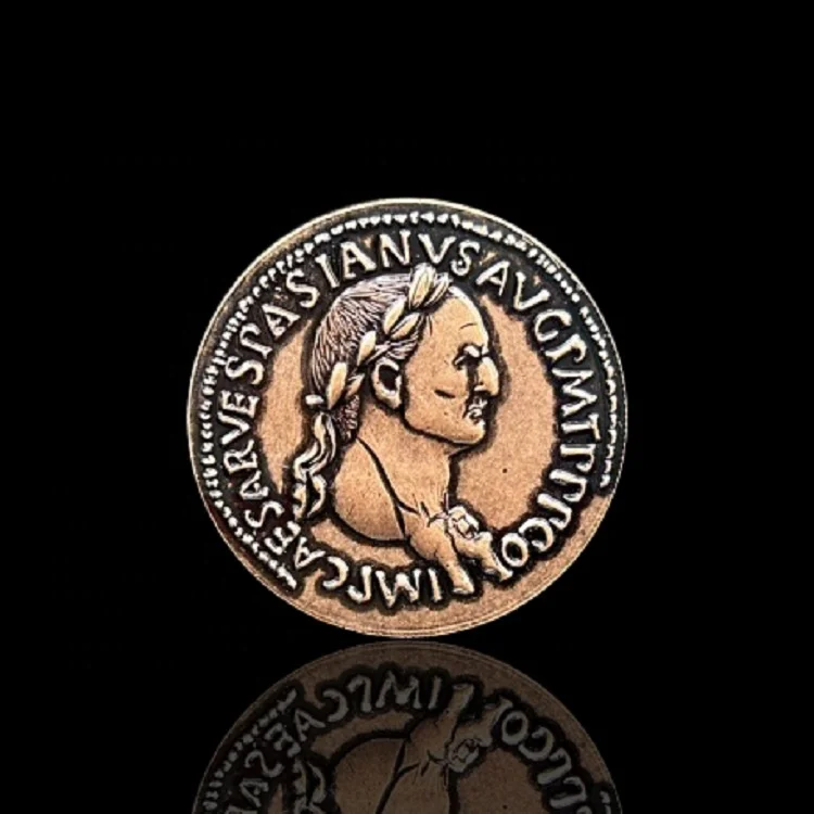 High Quality Custom 3D Die Cast Old Logo Antique Copper Metal Engraved Number Challenge Coins For Souvenir