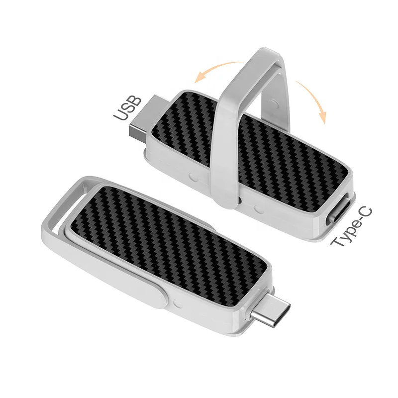 2023 New usb flash drive design UTC215 Swing Type-C LED USB drive OTG 2 in 1 usb flash stick 8gb 16gb 32gb 64gb 128gb