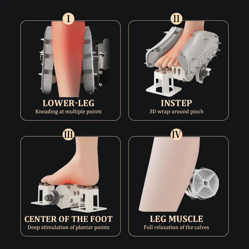 OEM Electric Foot Massager Healthy Body Care Shiatsu Air Foot Massager Vibrating Foot Leg Massager