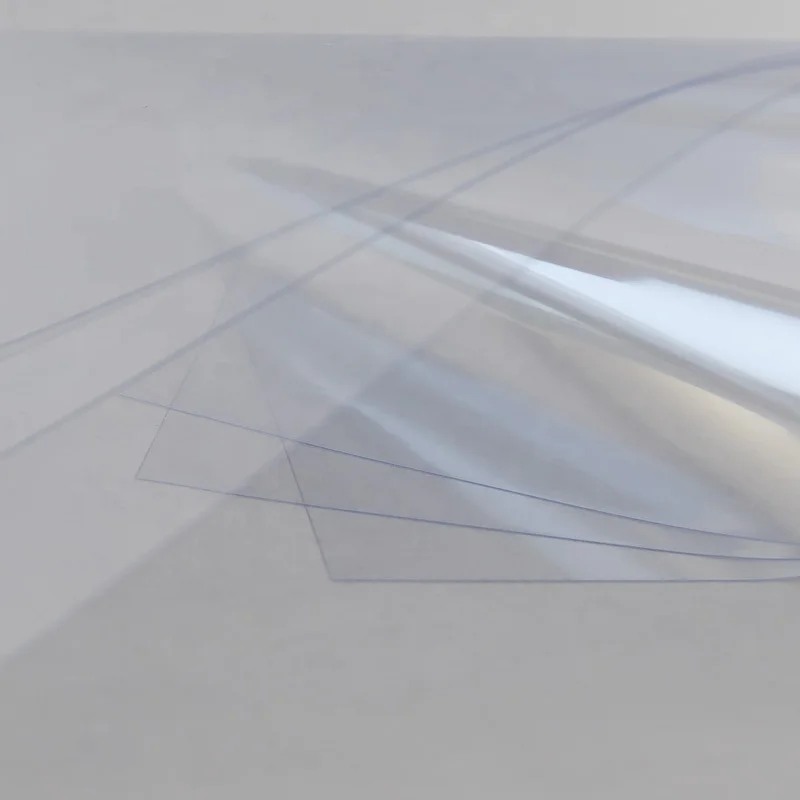 100 micron - 200 micron  Transparent PVC Plastic Sheet Roll  for Clear PVC Book Cover