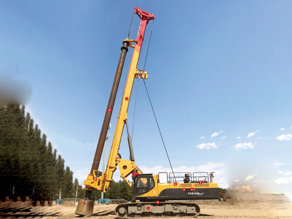 Новая роторная буровая установка YUCHAI глубина бурения 80 м YCR280