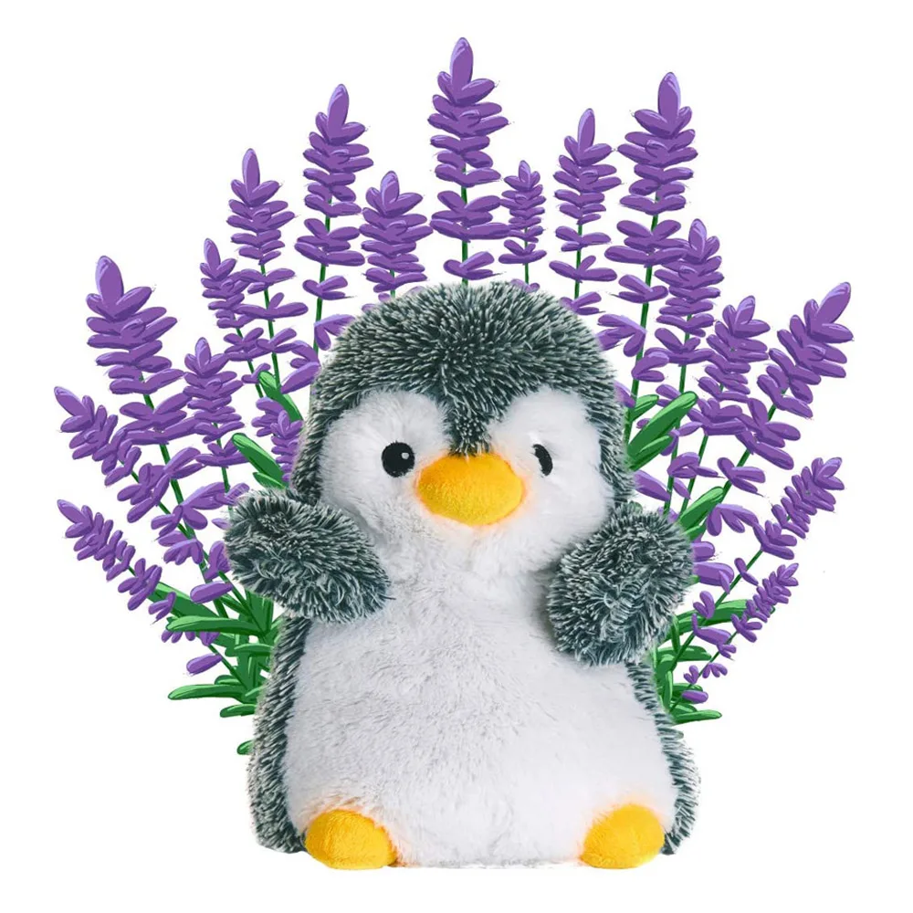 Custom Lavender Scent Natural Safe Eco Friendly Grain Microwavable Heating Plush Toy  Stuffed Animal