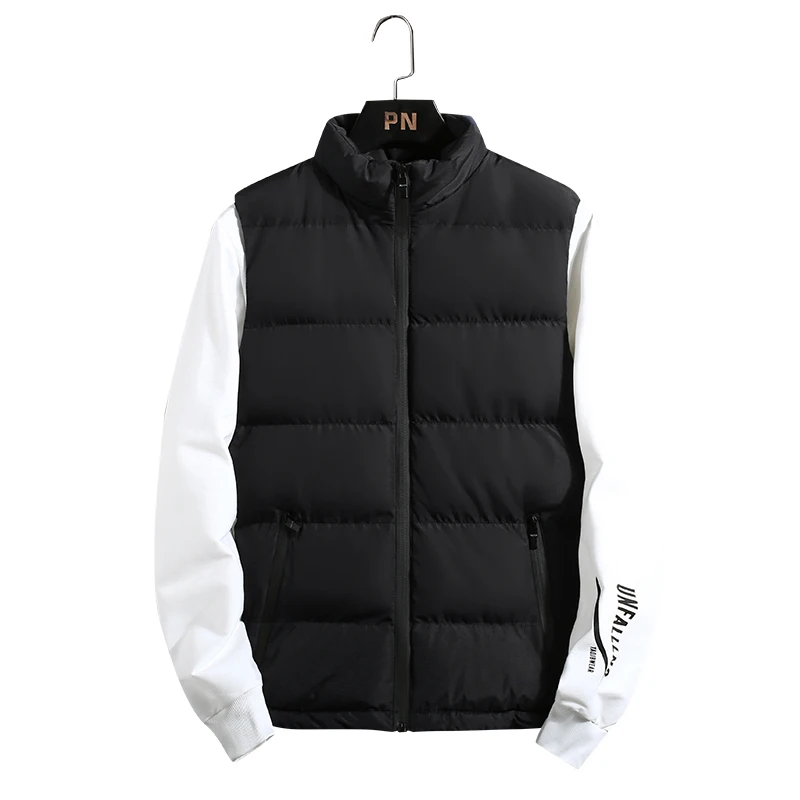 
Custom Logo Winter Quilted Puffer Down Vest Mens Vests 